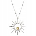 1406 CYTRYN jeweline- srebro 925 naszyjnik srebrny Sun z cytrynem 1.jpg