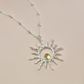 1406 CYTRYN jeweline- srebro 925 naszyjnik srebrny Sun z cytrynem 2.jpg