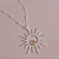 1406 CYTRYN jeweline- srebro 925 naszyjnik srebrny Sun z cytrynem 3.jpg