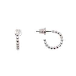 Kolczyki srebrne DIDI Kółka z kulek 14mm Srebro 925