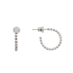 Kolczyki srebrne DIDI Kółka z kulek 18mm Srebro 925