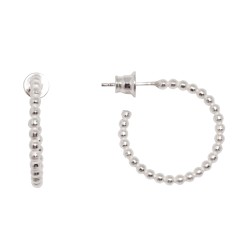 Kolczyki srebrne DIDI Kółka z kulek 22mm Srebro 925