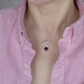 J-028 jeweline naszyjnik srebrny Cebu onyks i miś togle 5.jpg