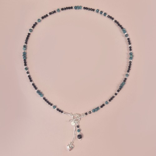 J146 jeweline srebro 925 naszyjnik z kamieniami naturalnymi turmalin i agat zielony 1.jpg