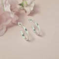 1463KLS jeweline srebro 925 kolczki srebrne hoops kwiatki FLORAL 2.jpg