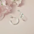 1463KLS jeweline srebro 925 kolczki srebrne hoops kwiatki FLORAL 3.jpg