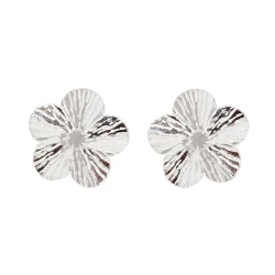Kolczyki srebrne BLOOM Kwiat 15mm - Srebro 925