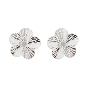 Kolczyki srebrne BLOOM Kwiat 15mm - Srebro 925