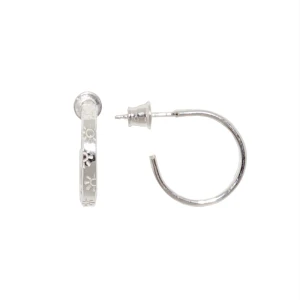 Kolczyki srebrne hoops SUN - Srebro 925