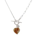 J150 jeweline srebro 925 naszyjnik z kamieniem naturalnym serce Cytryn 1.JPG