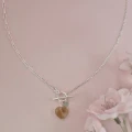 J150 jeweline srebro 925 naszyjnik z kamieniem naturalnym serce Cytryn 2.jpg