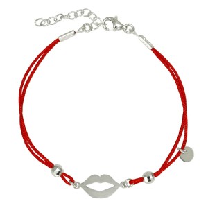 Bransoletka Sznurkowa Usta