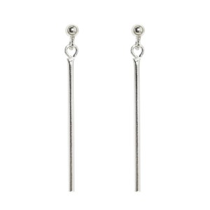 Kolczyki Wkrętki Srebrne Pałeczki