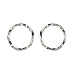 Kolczyki Błyszczące Kółeczko Ring 12mm