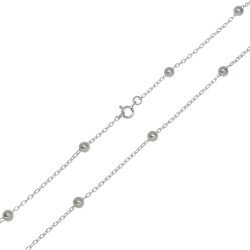 Łańcuszek srebrny Ankier z Kuleczkami 4mm Srebro 925