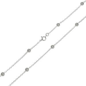 Łańcuszek srebrny Ankier z Kuleczkami 4mm Srebro 925