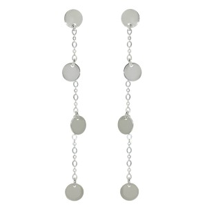 Kolczyki srebrne wkrętki Blaszki Gypsy